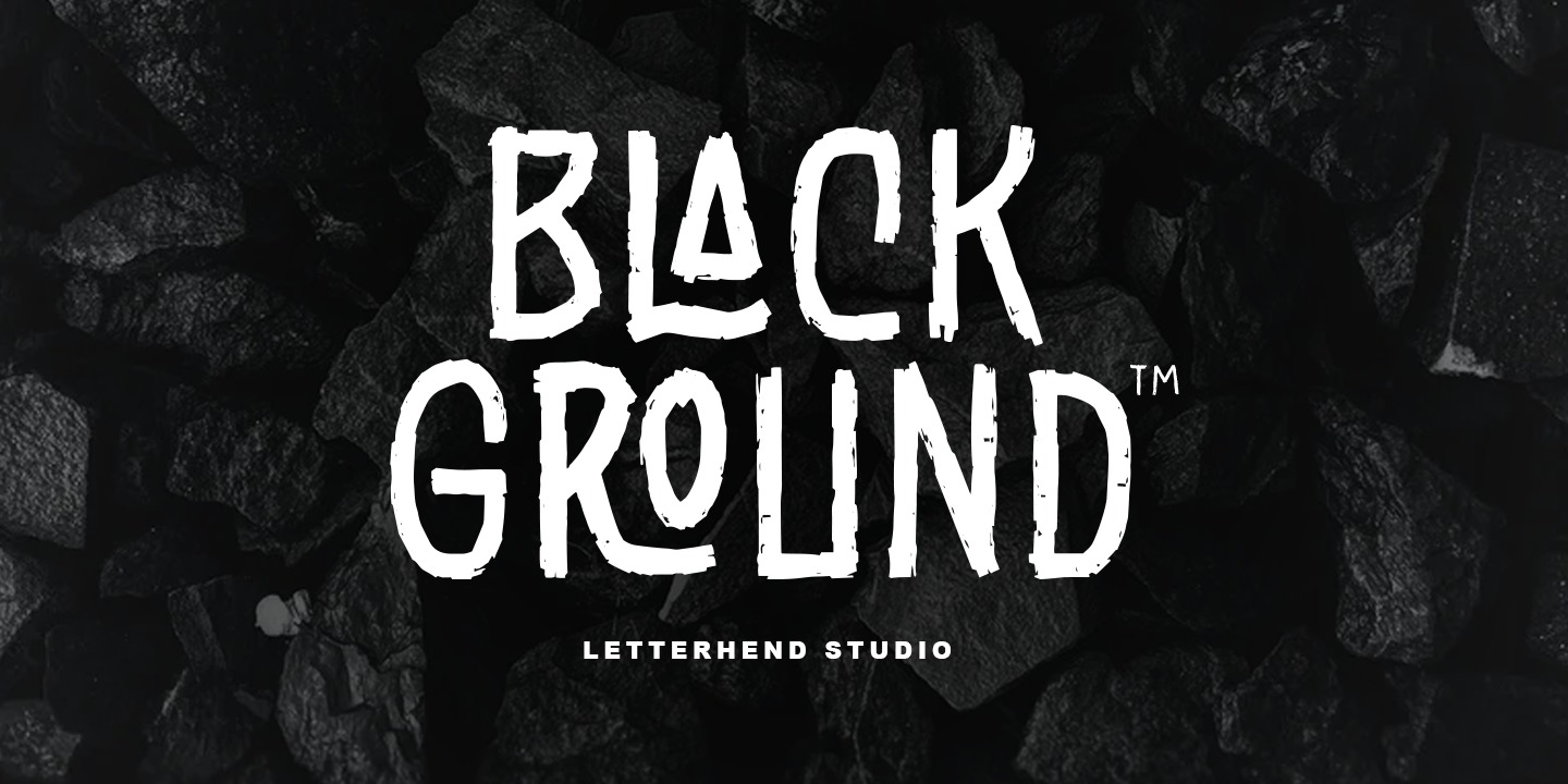 Schriftart Black Ground